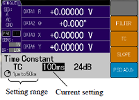 Time Constant Setting