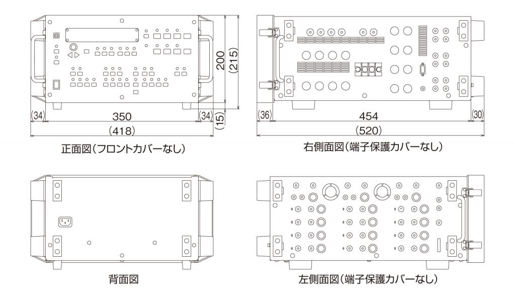 外形寸法　RX470031（三相模擬遮断器）