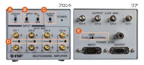 マルチチャネル低雑音増幅システム（機能紹介）