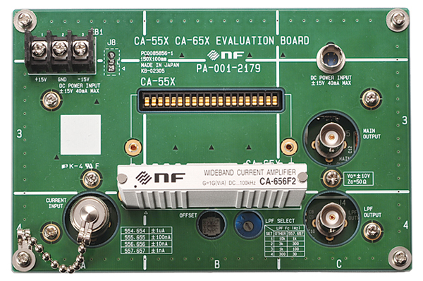 広帯域電流増幅器用評価キット　PA-001-2179（SIP）